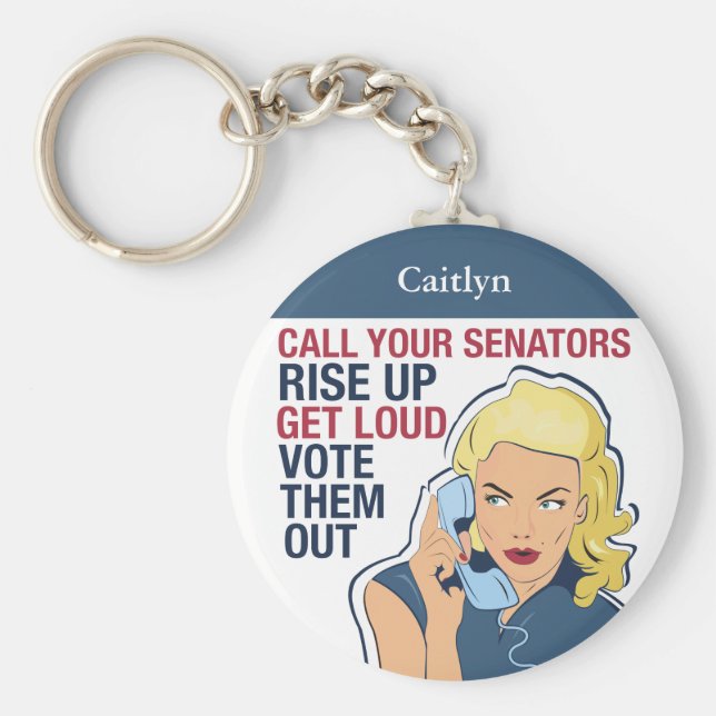 Chaveiro Mulher Democrata Ativista Político Feminista Perso (Frente)