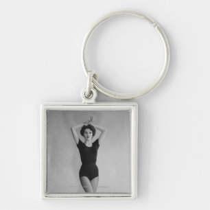 Chaveiro Mulher em um retrato do leotard do balé