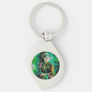 Chaveiro Mulher em Verde