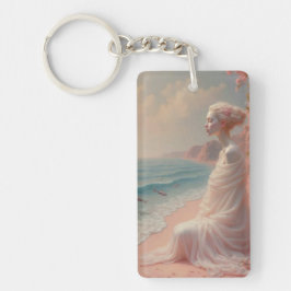 Chaveiro Mulher etérea na praia de Dreamy