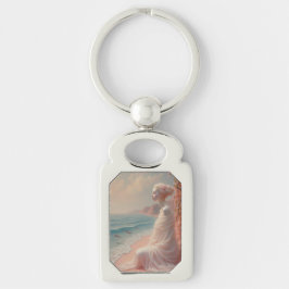 Chaveiro Mulher etérea na praia de Dreamy