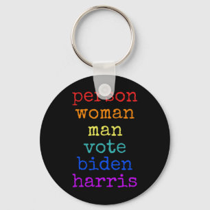 Chaveiro Mulher Idiota Vota Biden Harris Distres
