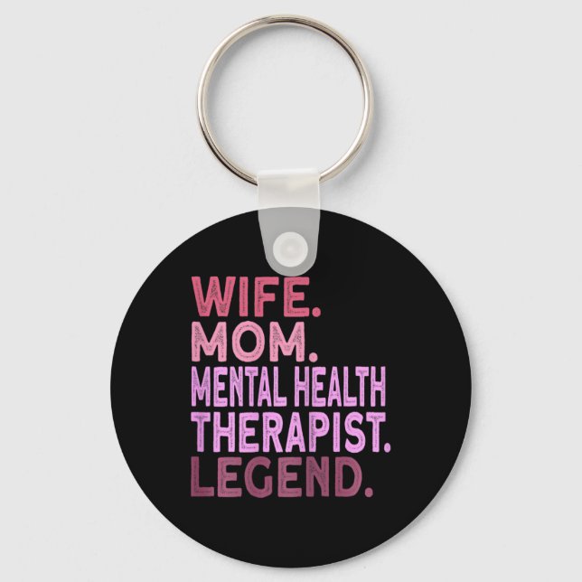 Chaveiro Mulher Mãe Terapia de Saúde Mental (Frente)