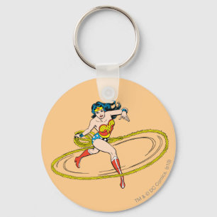 Chaveiro Mulher Maravilha Circlando com Laço