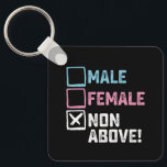 Chaveiro Mulher Masculina Não Superior! Gay Transgêneros En<br><div class="desc">Mulher Masculina Não Superior! Engraçado Gay Transgênero Lésbica</div>