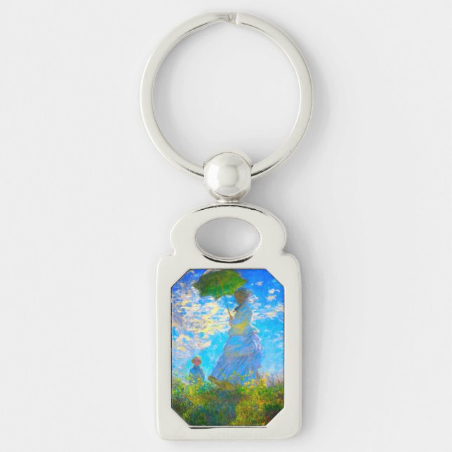 Chaveiro Mulher Monet com Parasol (Frente)