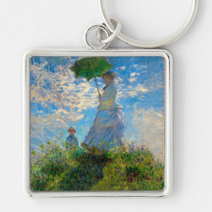 Chaveiro Mulher Monet Guarda-Sol Impressionismo