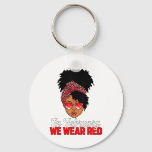 Chaveiro Mulher Negra Em Fevereiro Usamos Vermelho Doença C
