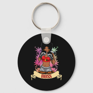 Chaveiro Mulher Negra Empoderada Boxe Magia Kickboxing Meni