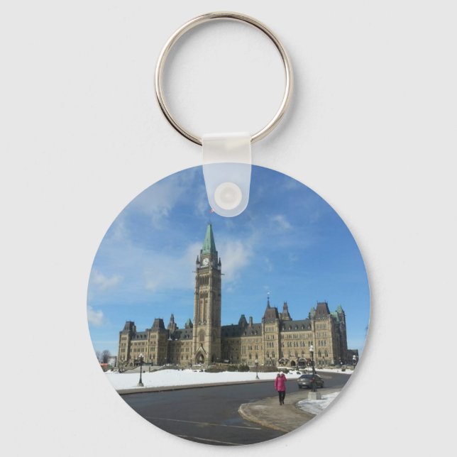 Chaveiro Mulher no parlamento canadiano em Ottawa (Frente)