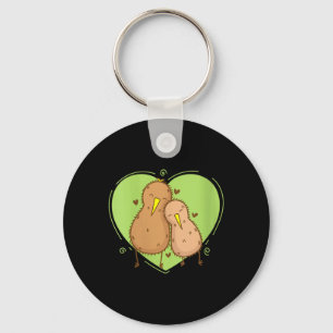 Chaveiro Mulher Pássaro Kiwi está Apaixonado Fruta Kiwi Ani