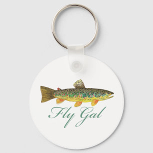 Chaveiro Mulher que pesca voador