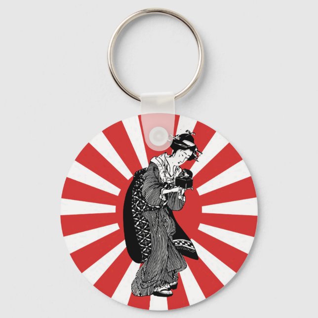 Chaveiro Mulher tradicional japonesa (Frente)
