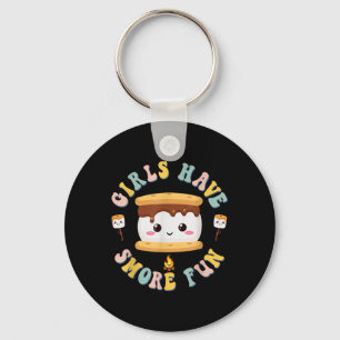 Chaveiro Mulheres Acampando Kawaii Smores Meninas Têm Smore