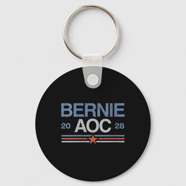 Chaveiro Mulheres Bernie Sanders E Aoc V-neck (Frente)