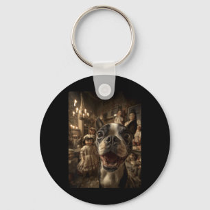 Chaveiro Mulheres Boston Terrier Selfie Com Bonecas Y Assus