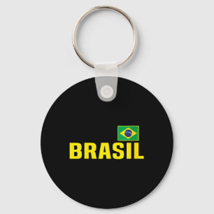 Chaveiro Mulheres Brasil - Bandeira do Brasil - Design Retr