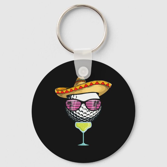 Chaveiro Mulheres Cinco De Mayo Golf Ball Com Sombrero Marg (Frente)