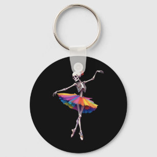 Chaveiro Mulheres dançando esqueleto Rainbow Ballerina