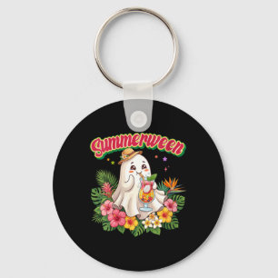 Chaveiro Mulheres de Verão do Halloween Floral Fantasma Tro