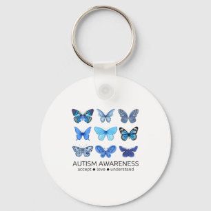 Chaveiro Mulheres Em Abril Nós Usamos Borboleta Azul Autism