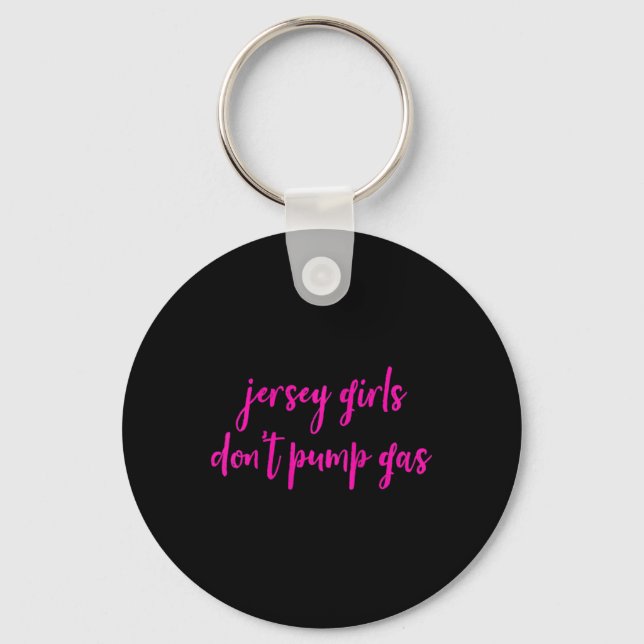 Chaveiro Mulheres engraçadas de Nova Jersey, garotas de Jer (Frente)