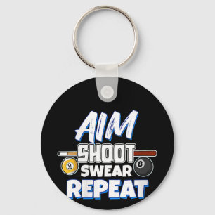 Chaveiro Mulheres Engraçadas Jogador de Piscinas Gift Billi