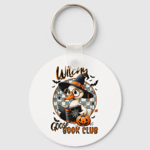 Chaveiro Mulheres Engraçadas Witchy Goose Book Club Hallowe