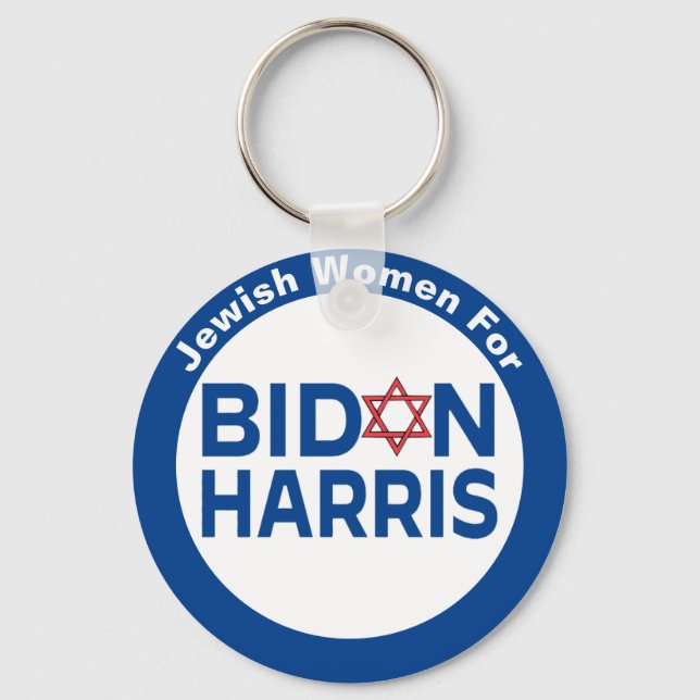 Chaveiro Mulheres Judias para Biden Harris (Frente)