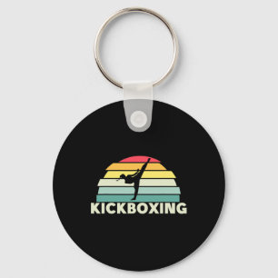 Chaveiro Mulheres Kickboxing Artes Marciais Retro Karate Ga