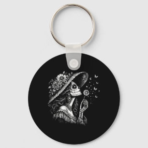 Chaveiro Mulheres La Catrina Soprar Desejos Dente-de-leão