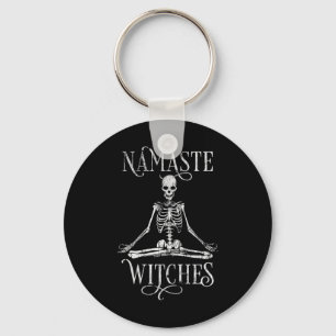 Chaveiro Mulheres Namaste de Esqueleto de Yoga de Halloween