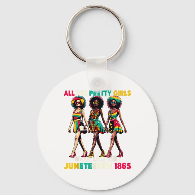 Chaveiro Mulheres Negras 18 de junho de 1865 Celebram a Lib (Frente)