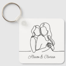 Mulheres no Casal Lésbica de Arte da Linha do Amor