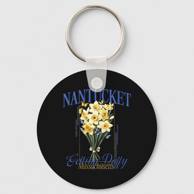 Chaveiro Mulheres Obtendo Daffy Nantucket Flor de Narciso (Frente)