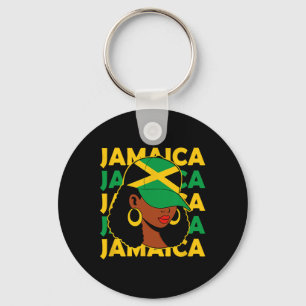 Chaveiro Mulheres Orgulhosas Patrióticas Jamaicanas Afro Mu