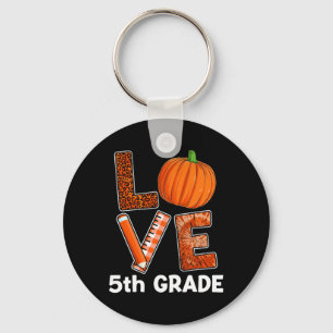 Chaveiro Mulheres Professora de Ação de Graças Pumpkin Fall