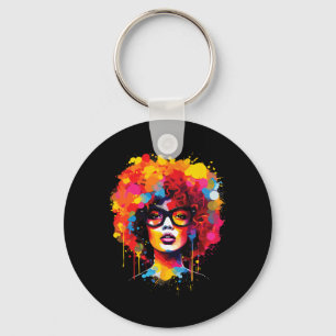 Chaveiro Mulheres Rainha Negra Derrubando Afro Melanin June