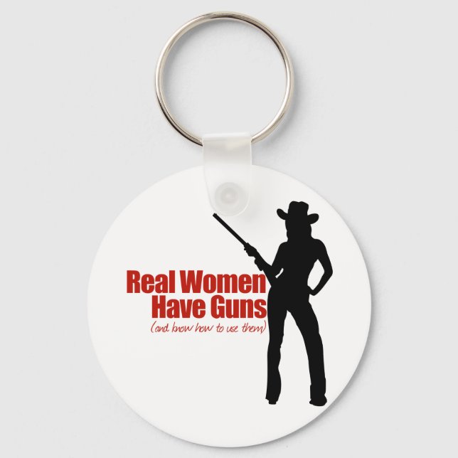 Chaveiro Mulheres Reais Têm Armas (Frente)
