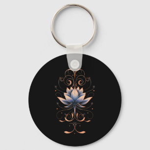 Chaveiro Mulheres Reiki Flor de Lótus Nova Era Meditação Yo
