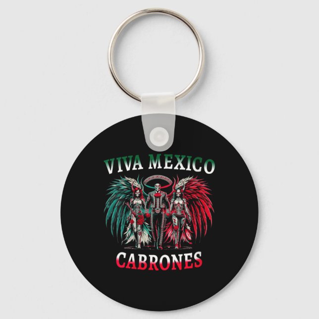 Chaveiro Mulheres Viva México Dia Dos Mortos - Dia De (Frente)