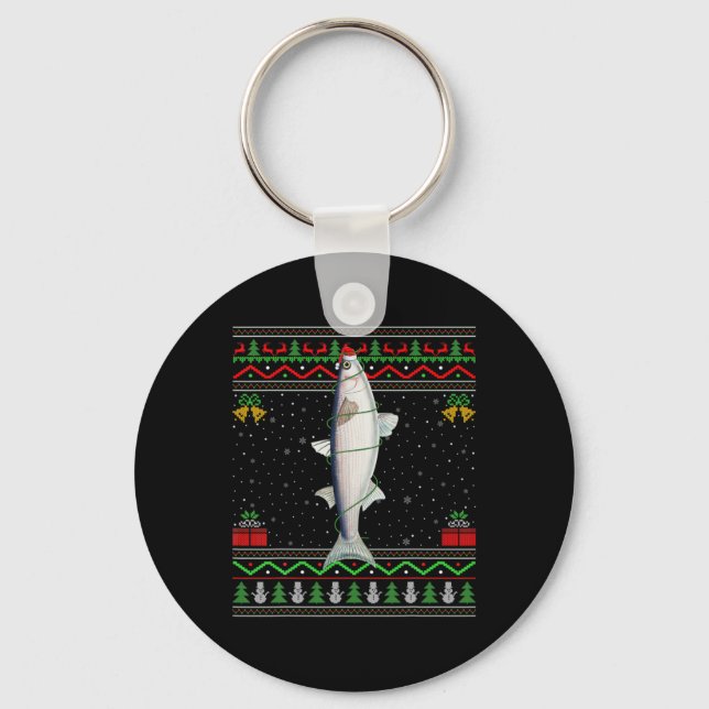 Chaveiro Mullet Fish Lover Matching Ugly Mullet Christmas T (Frente)