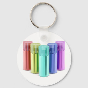 Chaveiro Multicolored aerosol spray cans