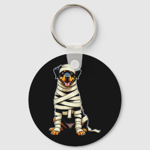 Chaveiro Múmia Fofa Rottweiler Amante de Cachorro Engraçado