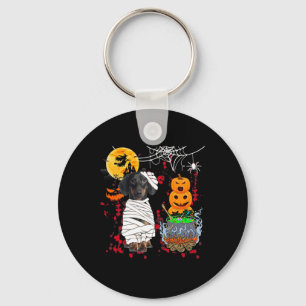 Chaveiro Mummy Dachshund Dog Halloween Cão Assustador Pumpk