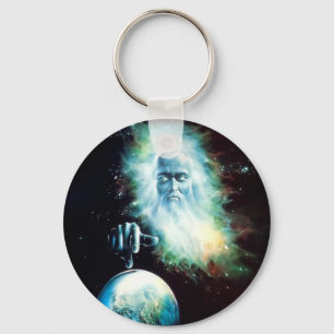 Chaveiro Mundo abstrato dos relógios de Zeus da fantasia