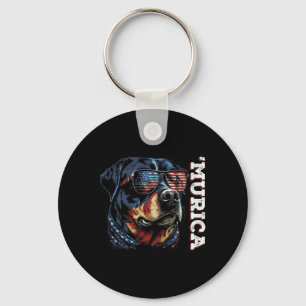 Chaveiro Murica Patriotic Rottweiler 4 De Julho
