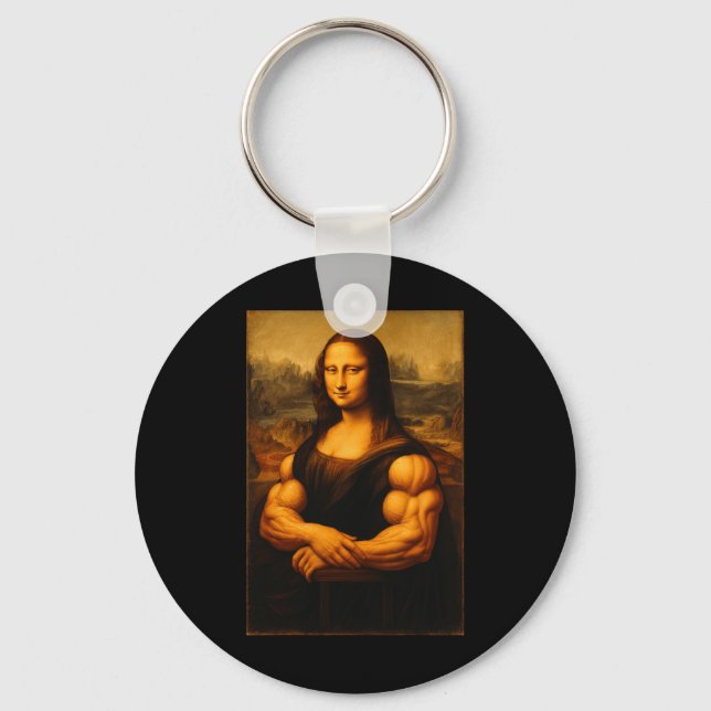 Chaveiro Muscle Mona Lisa Bodybuilding Gym E (Frente)