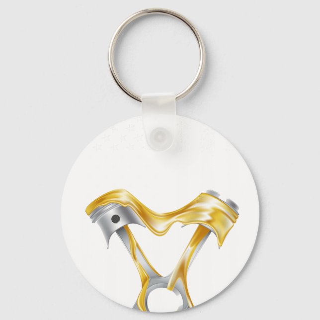 Chaveiro Músculo do Pistão da Bandeira Americana 8 (Frente)