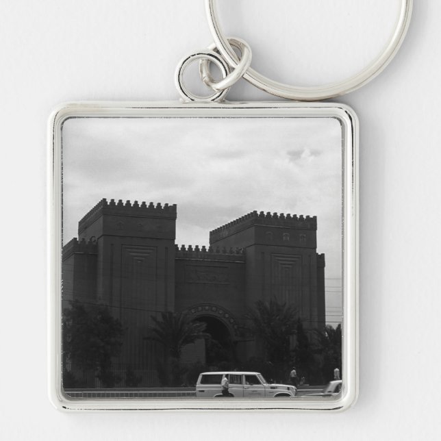 Chaveiro Museu Vintage Iraque Bagdá 1970 (Frente)